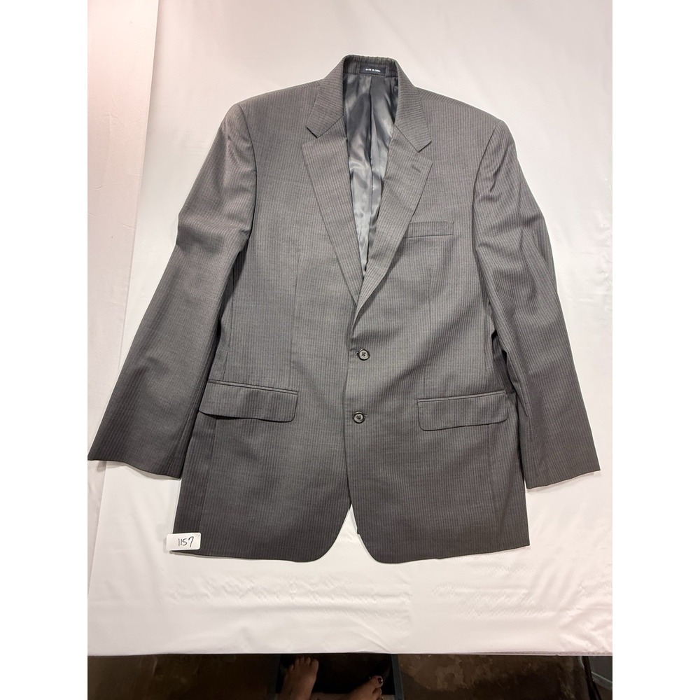 Ralph Lauren Mens 43L Gray Pinstripe 100% Wool Blazer Sport Coat Dillard's